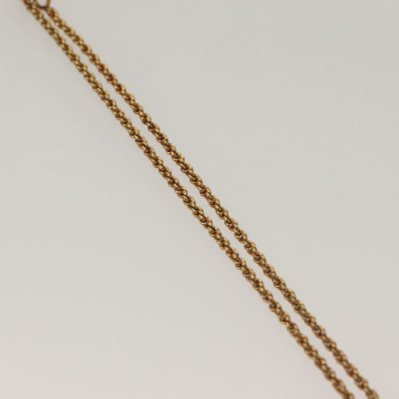 Christian Dior Necklace metal Gold Tone Auth 125880
