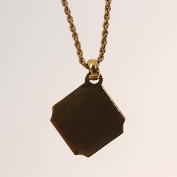 Christian Dior Necklace metal Gold Tone Auth 125880