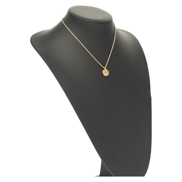 Christian Dior Necklace metal Gold Auth 125882