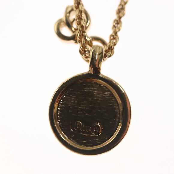 Christian Dior Necklace metal Gold Auth 125882