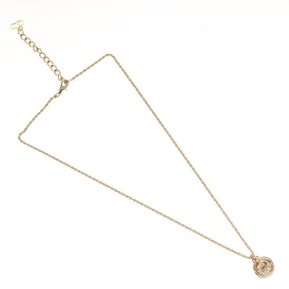 Christian Dior Necklace metal Gold Auth 125882