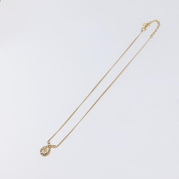 Christian Dior Necklace metal Gold Auth 125883