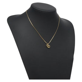 Christian Dior Necklace metal Gold Auth 125886