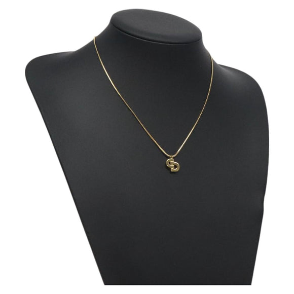 Christian Dior Necklace metal Gold Auth 125886
