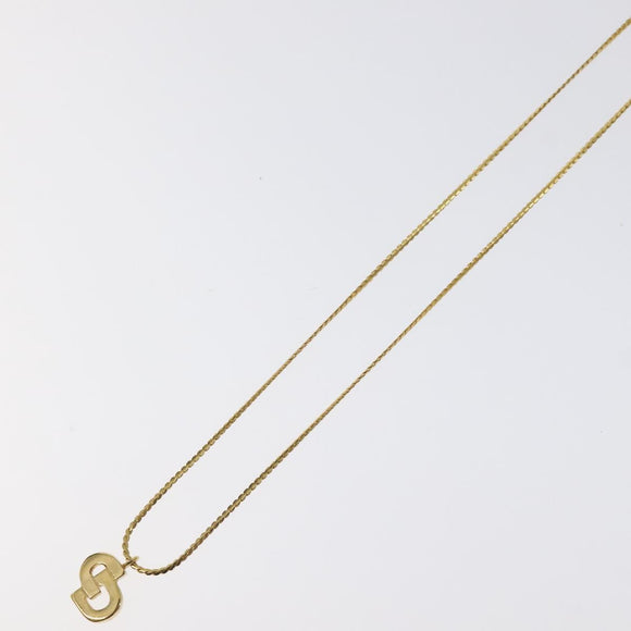 Christian Dior Necklace metal Gold Auth 125886