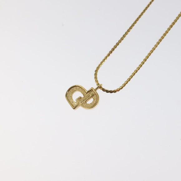 Christian Dior Necklace metal Gold Auth 125886