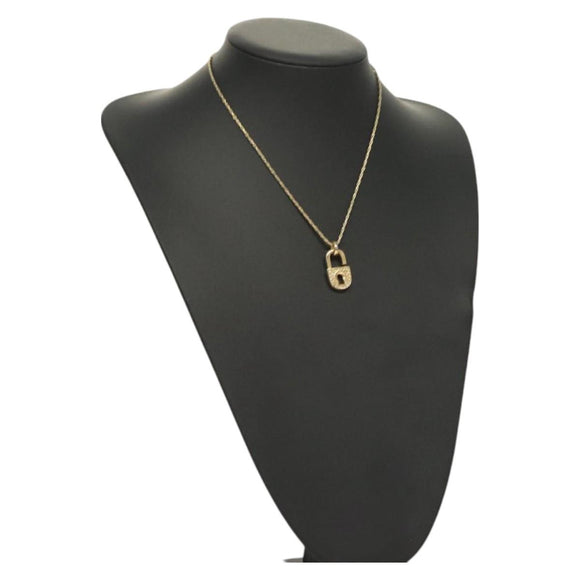 Christian Dior Necklace metal Gold Tone Auth 125889