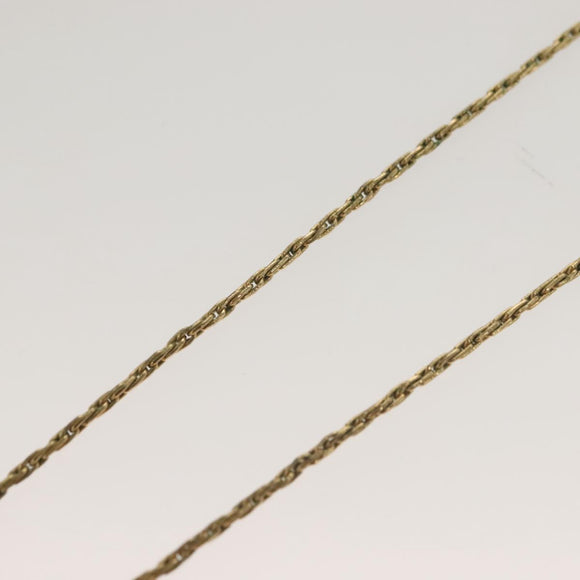 Christian Dior Necklace metal Gold Tone Auth 125889