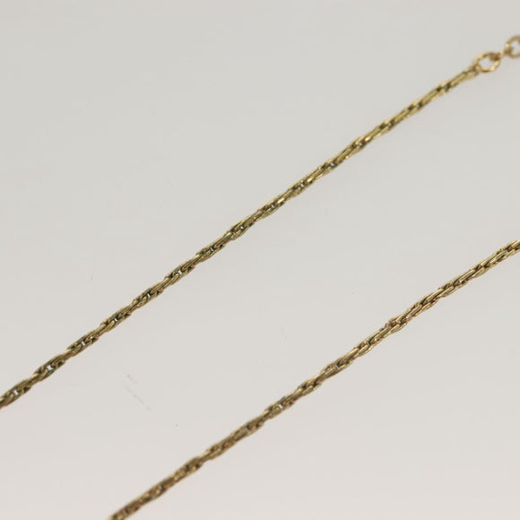 Christian Dior Necklace metal Gold Tone Auth 125889