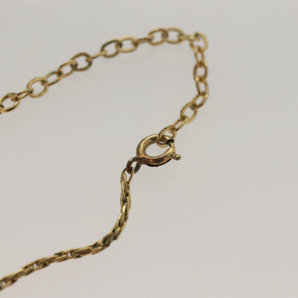 Christian Dior Necklace metal Gold Tone Auth 125889