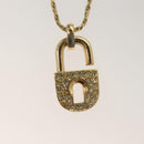 Christian Dior Necklace metal Gold Tone Auth 125889-3