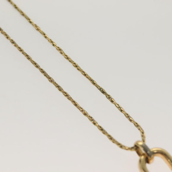 Christian Dior Necklace metal Gold Tone Auth 125889