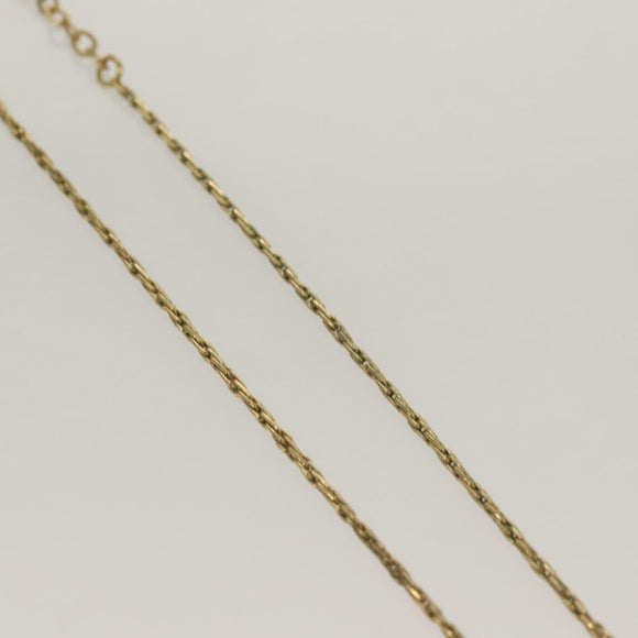 Christian Dior Necklace metal Gold Tone Auth 125889