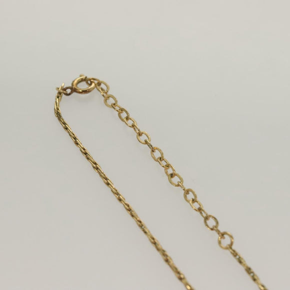 Christian Dior Necklace metal Gold Tone Auth 125889