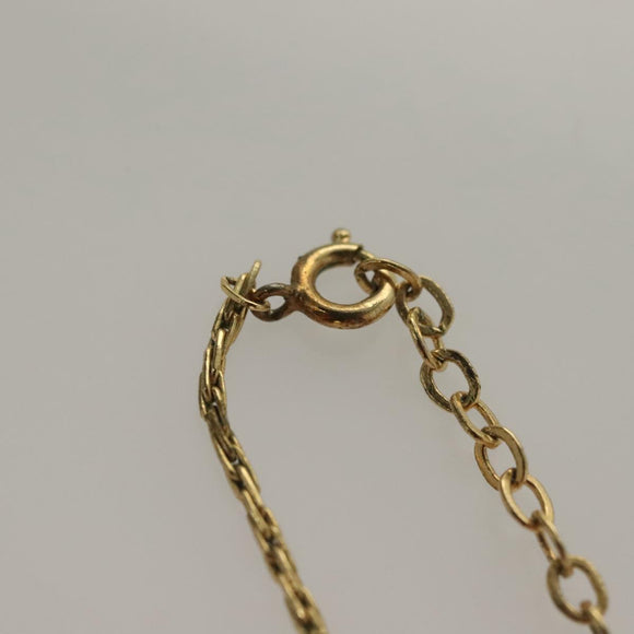 Christian Dior Necklace metal Gold Tone Auth 125889