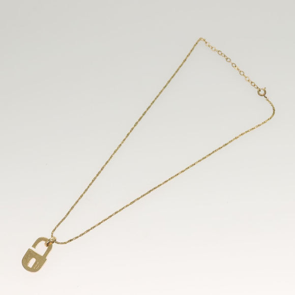Christian Dior Necklace metal Gold Tone Auth 125889