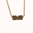 Christian Dior Necklace metal Gold Tone Auth 125890-3
