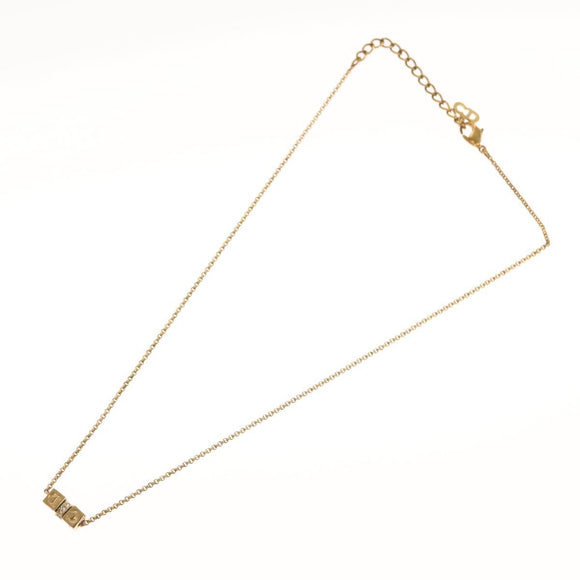 Christian Dior Necklace metal Gold Tone Auth 125890