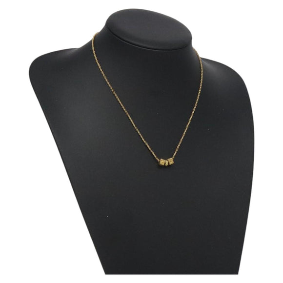 Christian Dior Necklace metal Gold Tone Auth 125891