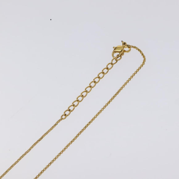 Christian Dior Necklace metal Gold Tone Auth 125891