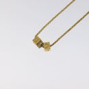 Christian Dior Necklace metal Gold Tone Auth 125891-8