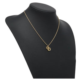 Christian Dior Necklace metal Gold Auth 125892