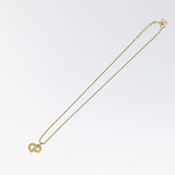 Christian Dior Necklace metal Gold Auth 125892