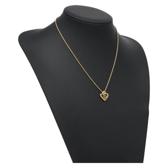 Christian Dior Necklace metal Gold Auth 125893
