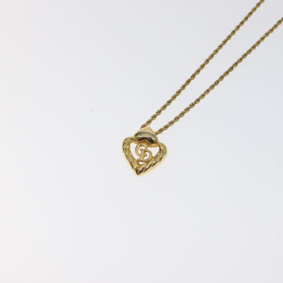 Christian Dior Necklace metal Gold Auth 125893