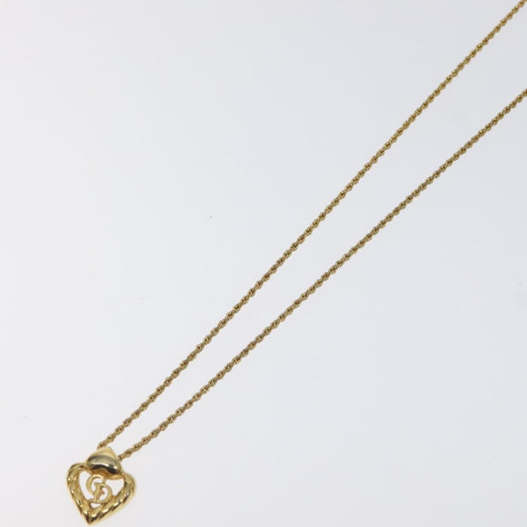 Christian Dior Necklace metal Gold Auth 125893