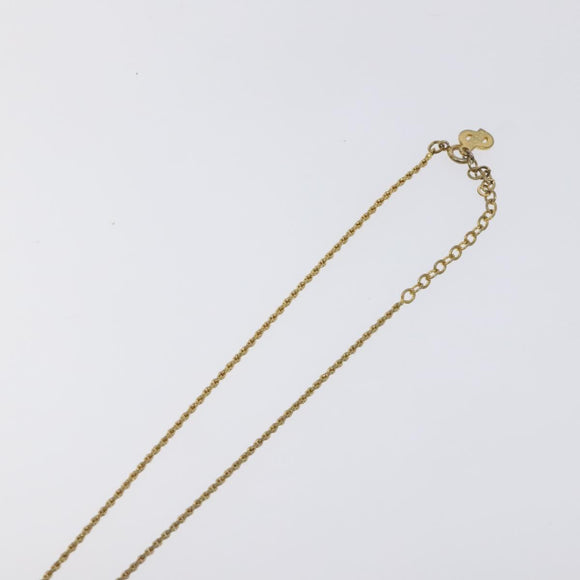 Christian Dior Necklace metal Gold Auth 125893
