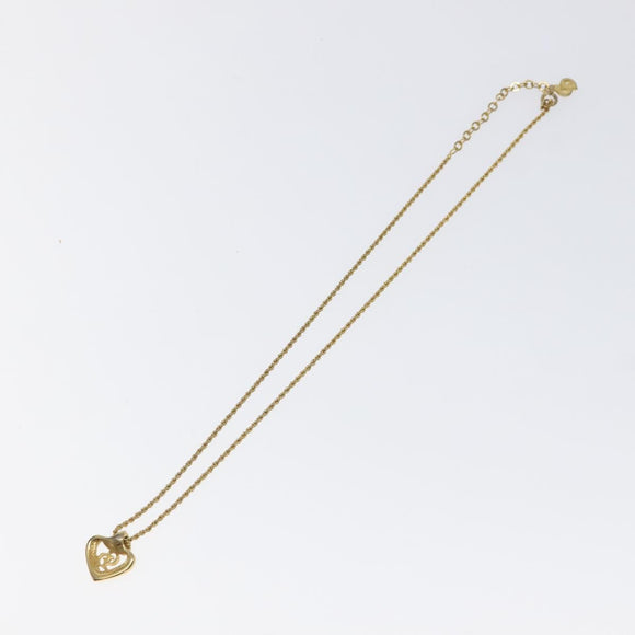 Christian Dior Necklace metal Gold Auth 125893