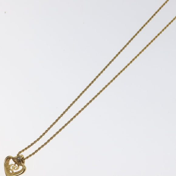 Christian Dior Necklace metal Gold Auth 125893