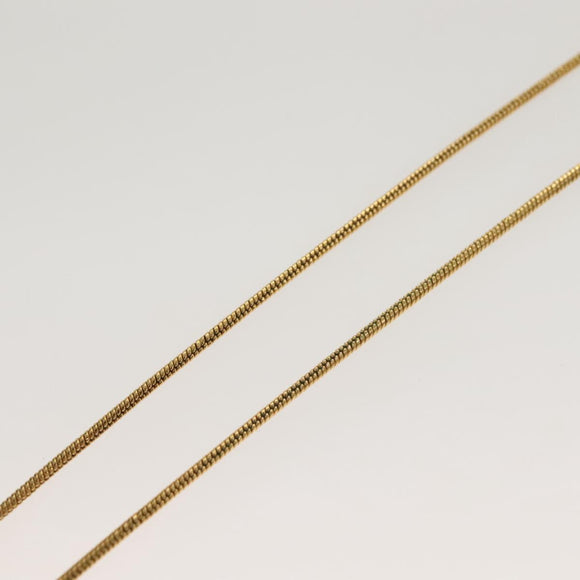 Christian Dior Necklace metal Gold Tone Auth 125894