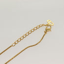 Christian Dior Necklace metal Gold Tone Auth 125894-14
