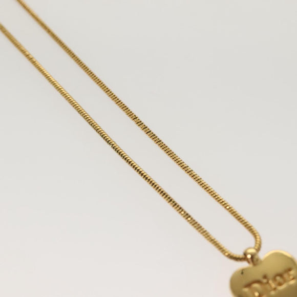 Christian Dior Necklace metal Gold Tone Auth 125894