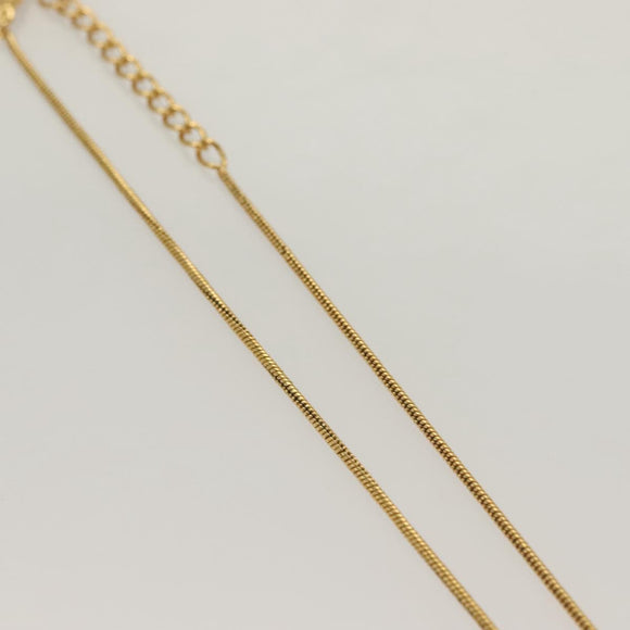 Christian Dior Necklace metal Gold Tone Auth 125894