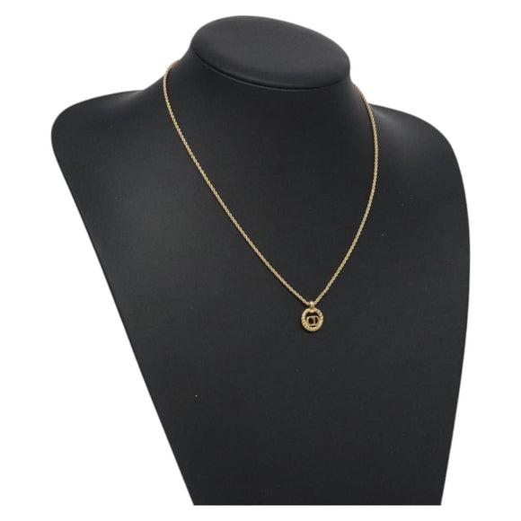 Christian Dior Necklace metal Gold Tone Auth 125895