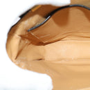 CELINE Hand Bag Leather 2way Black Gold Auth 125900-22