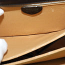 CELINE Hand Bag Leather 2way Black Gold Auth 125900-23