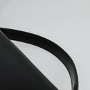 CELINE Hand Bag Leather 2way Black Gold Auth 125900-8