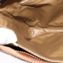 CELINE Macadam Canvas Shoulder Bag PVC Leather Brown Gold Auth 125902-20