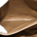 CELINE Macadam Canvas Shoulder Bag PVC Leather Brown Gold Auth 125902-21