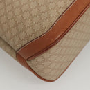 CELINE Macadam Canvas Hand Bag PVC Beige Gold Auth 125903-8