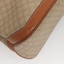 CELINE Macadam Canvas Hand Bag PVC Beige Gold Auth 125903-16