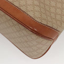 CELINE Macadam Canvas Hand Bag PVC Beige Gold Auth 125903-17