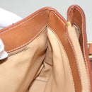 CELINE Macadam Canvas Hand Bag PVC Beige Gold Auth 125903-20