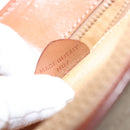 CELINE Macadam Canvas Hand Bag PVC Beige Gold Auth 125903-12