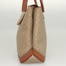 CELINE Macadam Canvas Hand Bag PVC Beige Gold Auth 125903-3