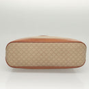 CELINE Macadam Canvas Hand Bag PVC Beige Gold Auth 125903-5